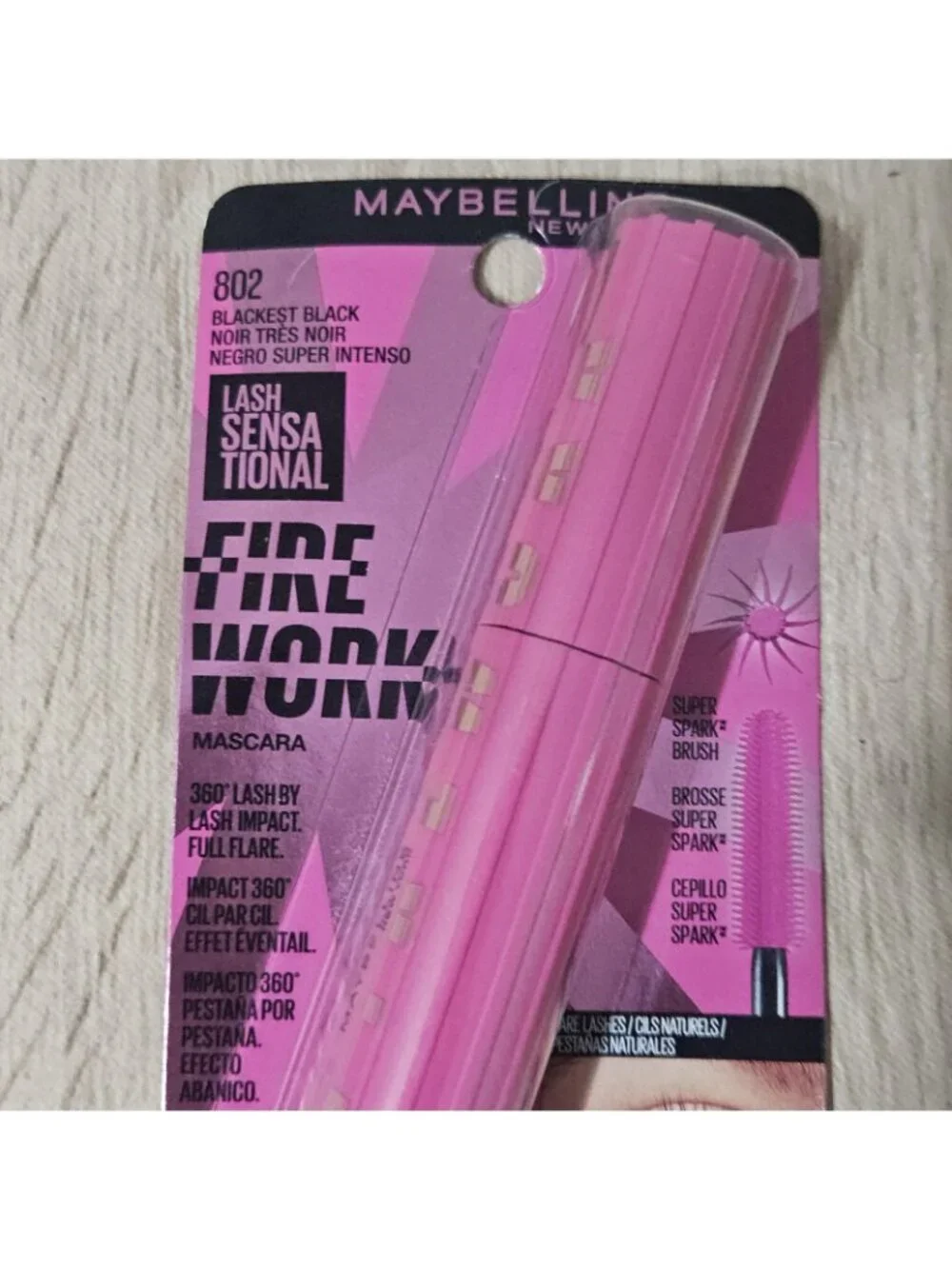 Maybelline Lash Sensational Firework Mascara 802 Blackest Black 0.33 fl oz